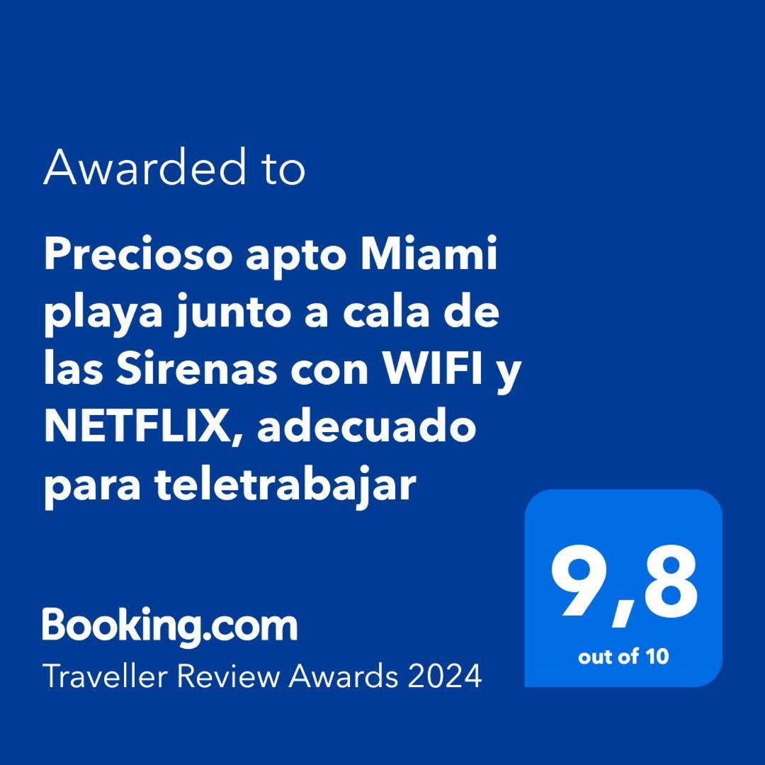 Precioso Apto Miami Primera Linia Playa Cala De Las Sirenas, Con Wifi Y Netflix, Adecuado Para Teletrabajar Miami Playa Eksteriør bilde